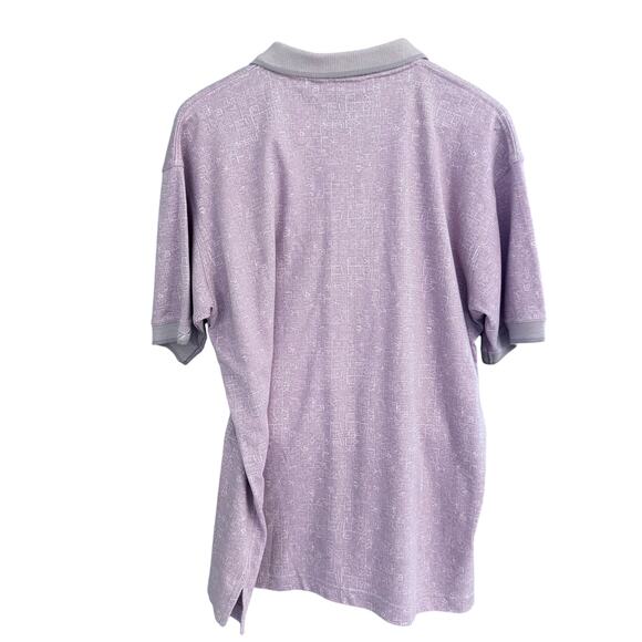 1995 Reebok Golf Polo Shirt Women's L – Purple Abstract Pattern New with Tags - Picture 12 of 12